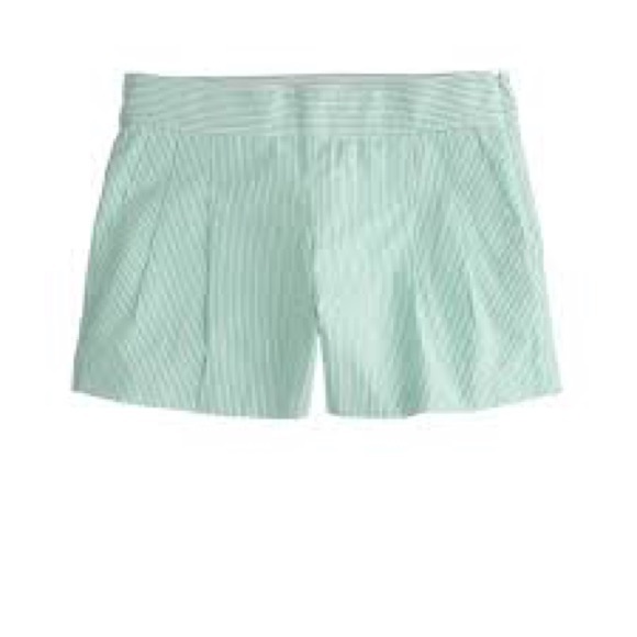 J. Crew Pants - J. Crew Pleated Shorts in Seersucker